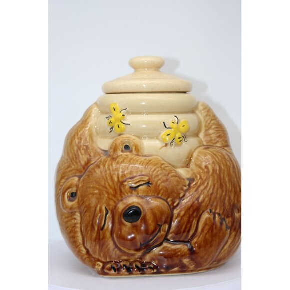 Cookie Jar - Sleeping Bear with Honey Pot by McCoy - Picture 2 of 6